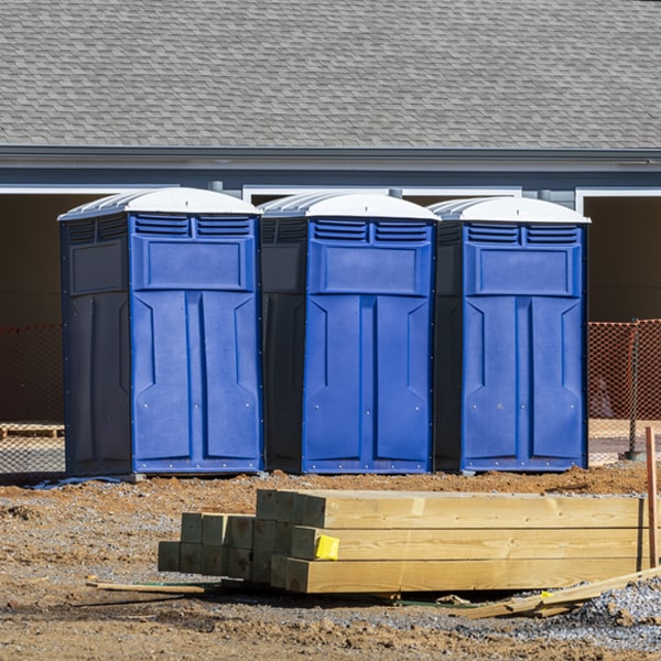 how often are the porta potties cleaned and serviced during a rental period in Charlotteville New York